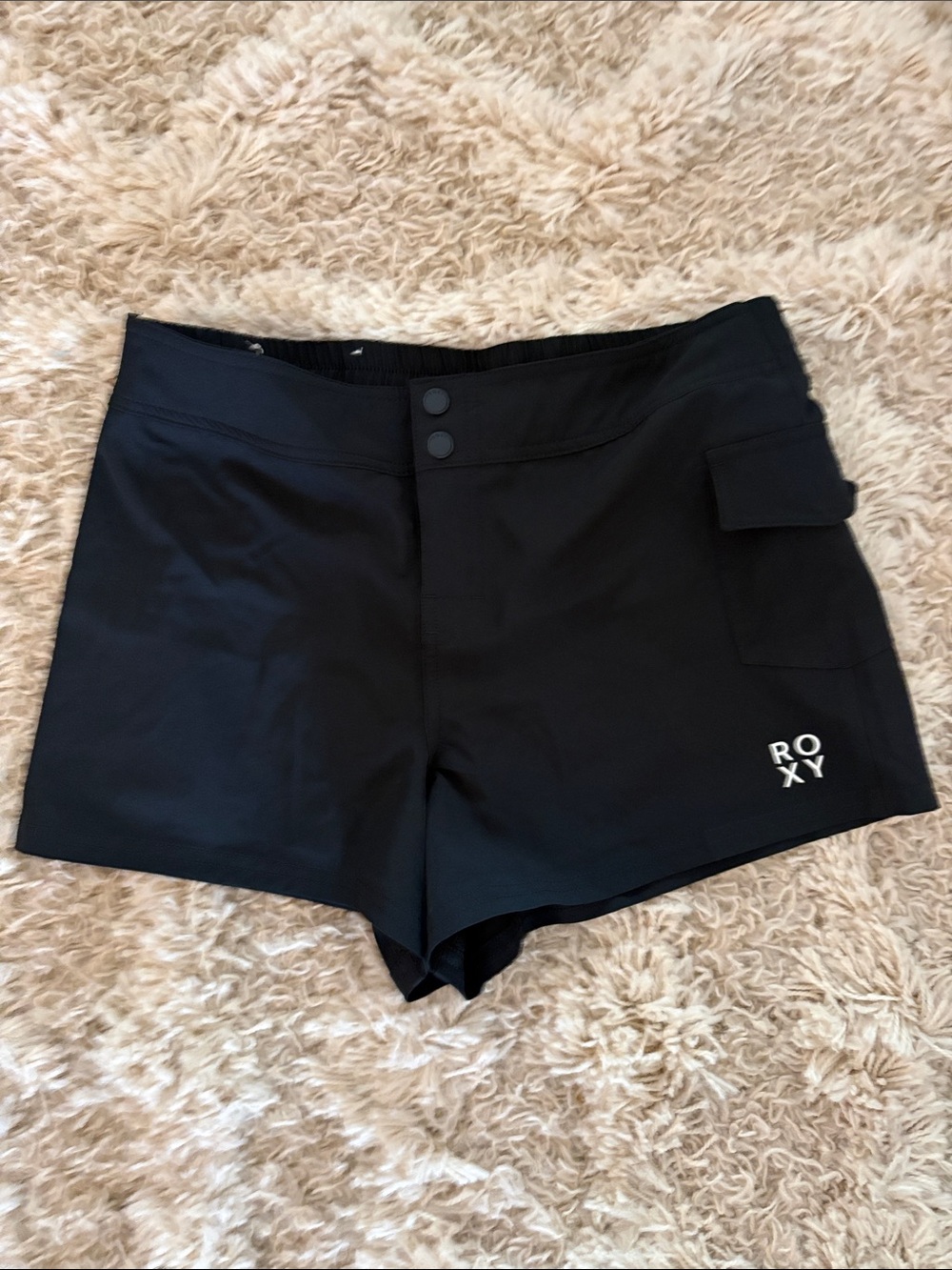 Roxy Women's Black Athletic Swim/Board Shorts